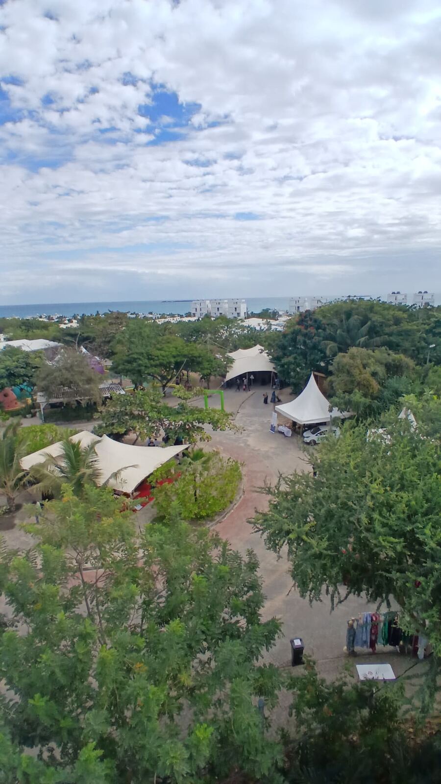 Green view over Fumba Town and the Indian Ocean from Apartment Zara Zanzibar