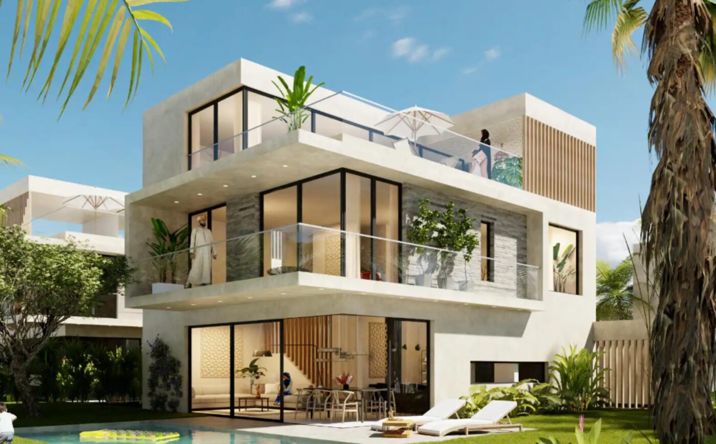 Bustani Villas modern villa for sale in Fumba Town Zanzibar with private pool and garden