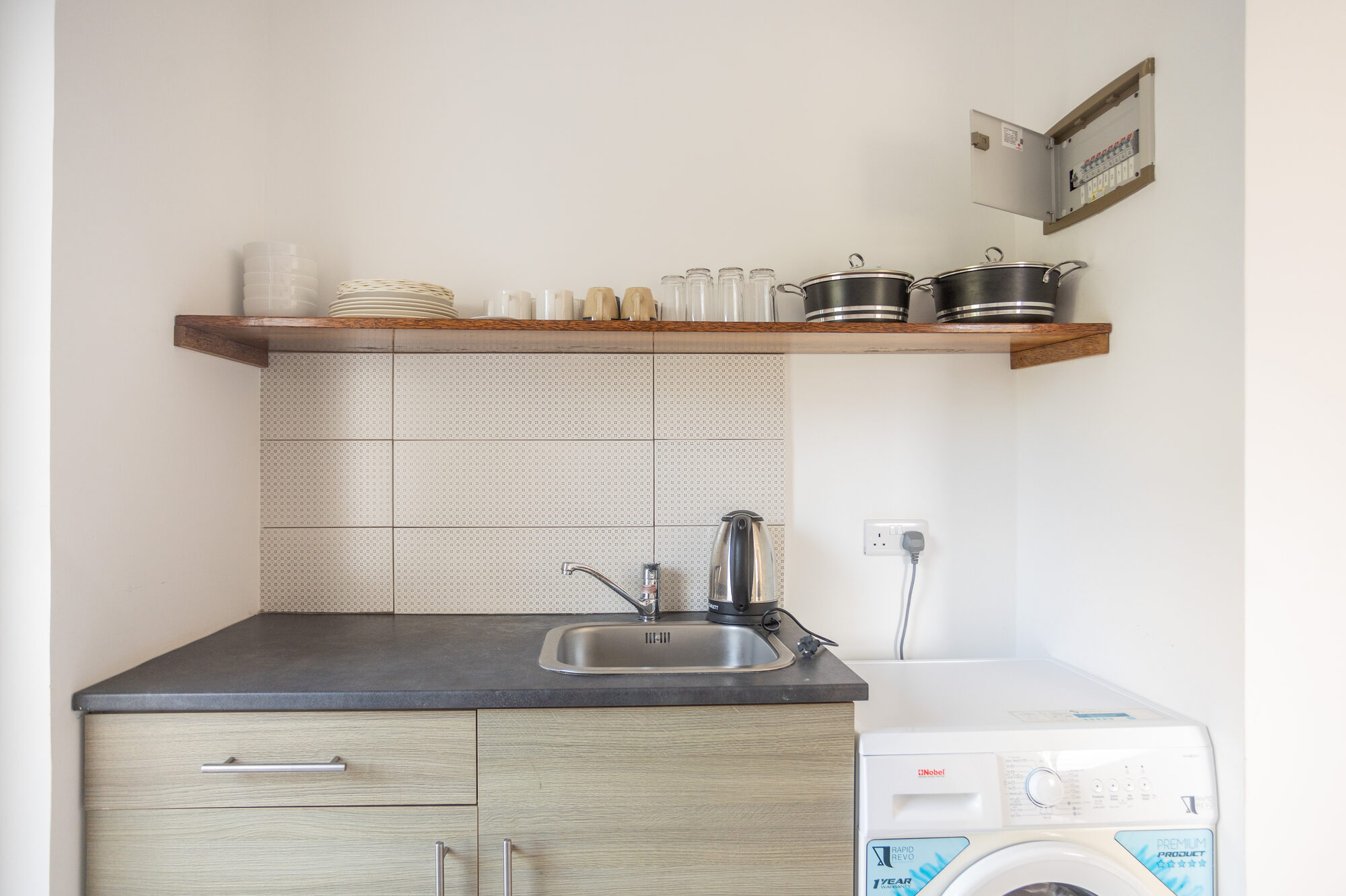 Kitchen sink and cabinetry